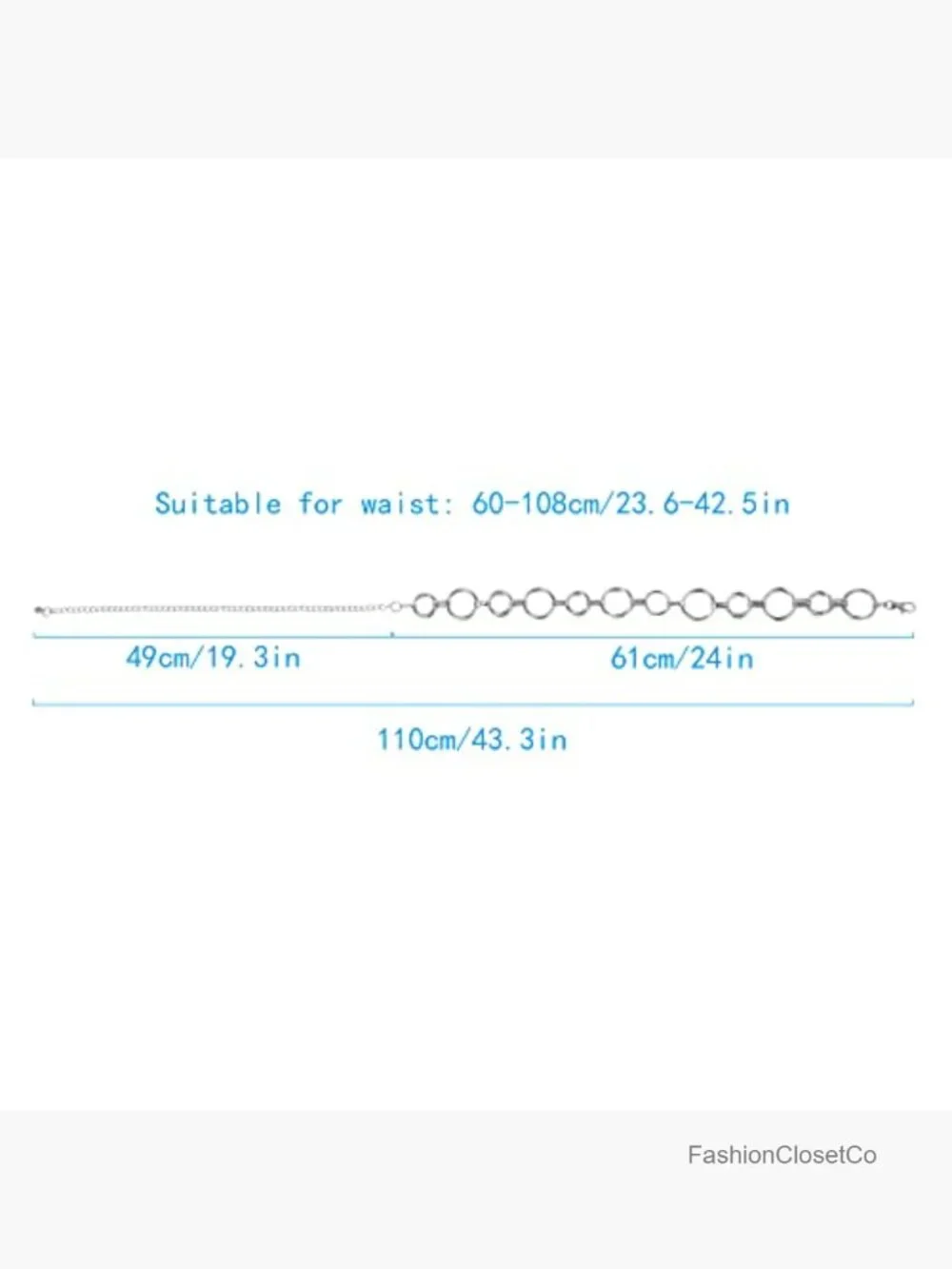 Metal Chain Dress Belt Hollow Out Leaf Bead Pendant Sweater Belt Skinny Waist